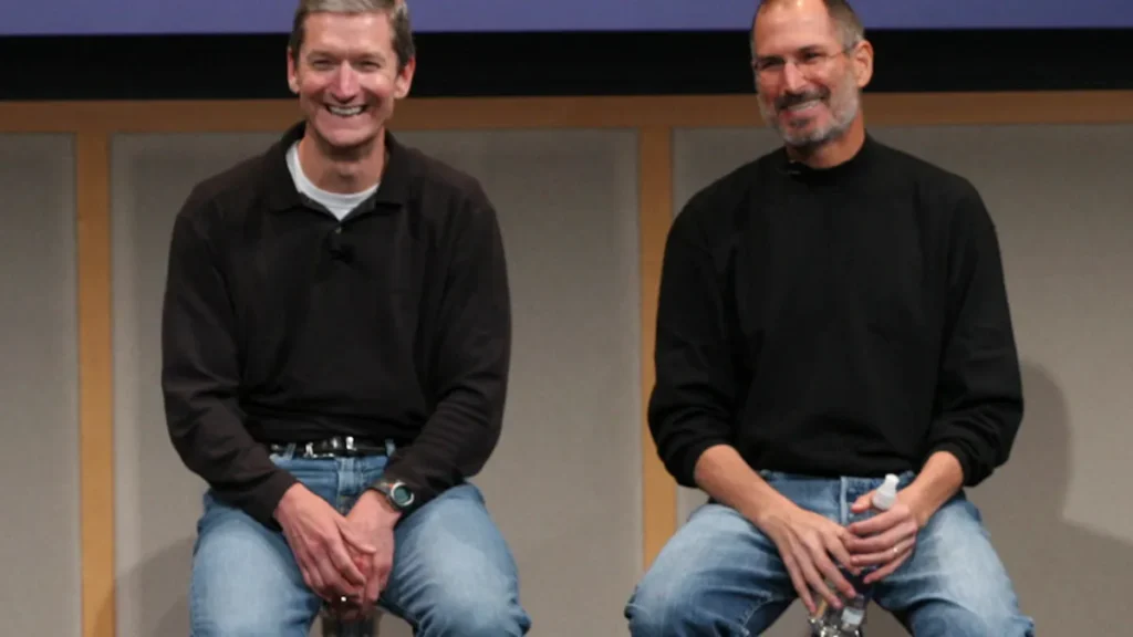 tim cook and steve jobs town hall
